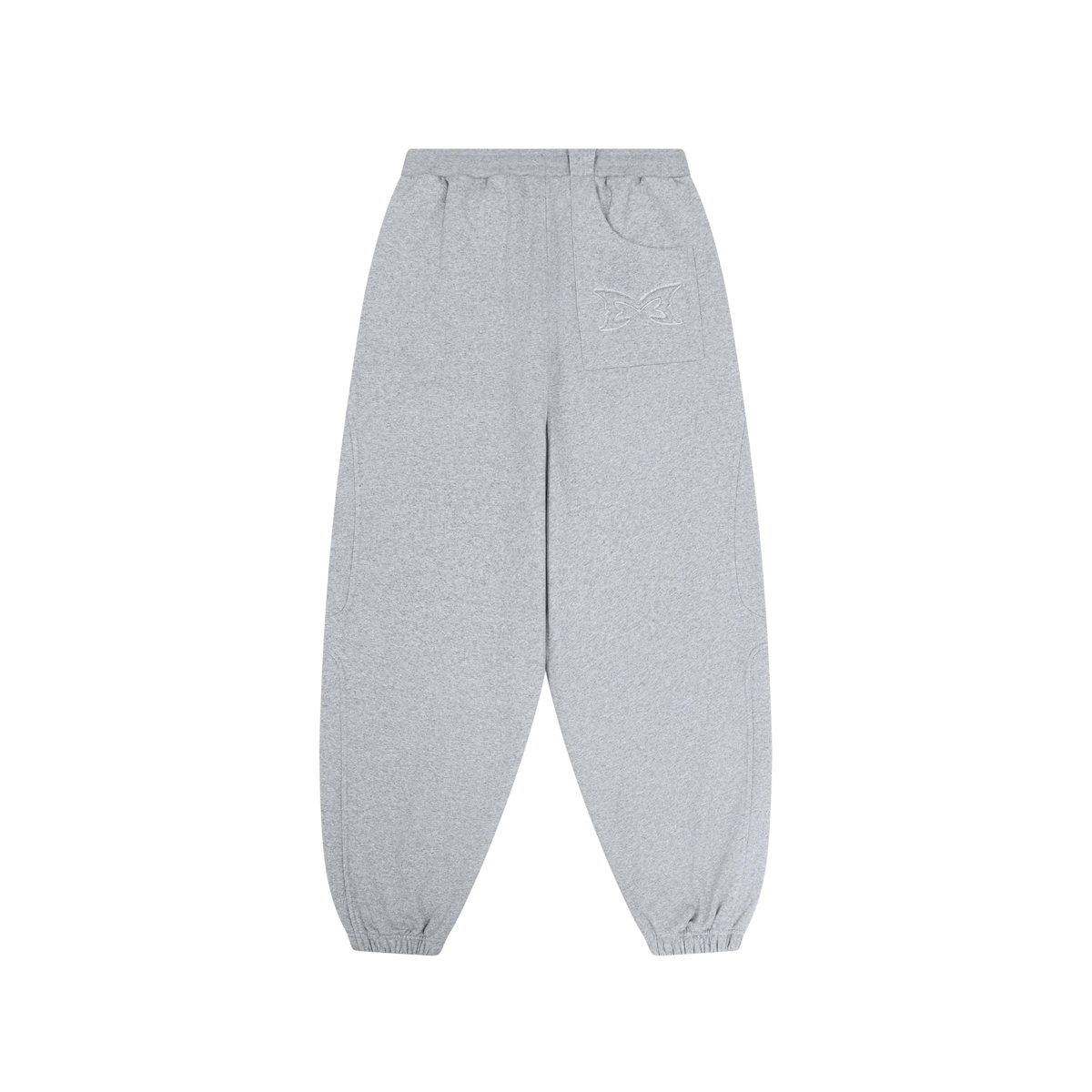 MERTRA Split Panel Cuffed Jogging Grey