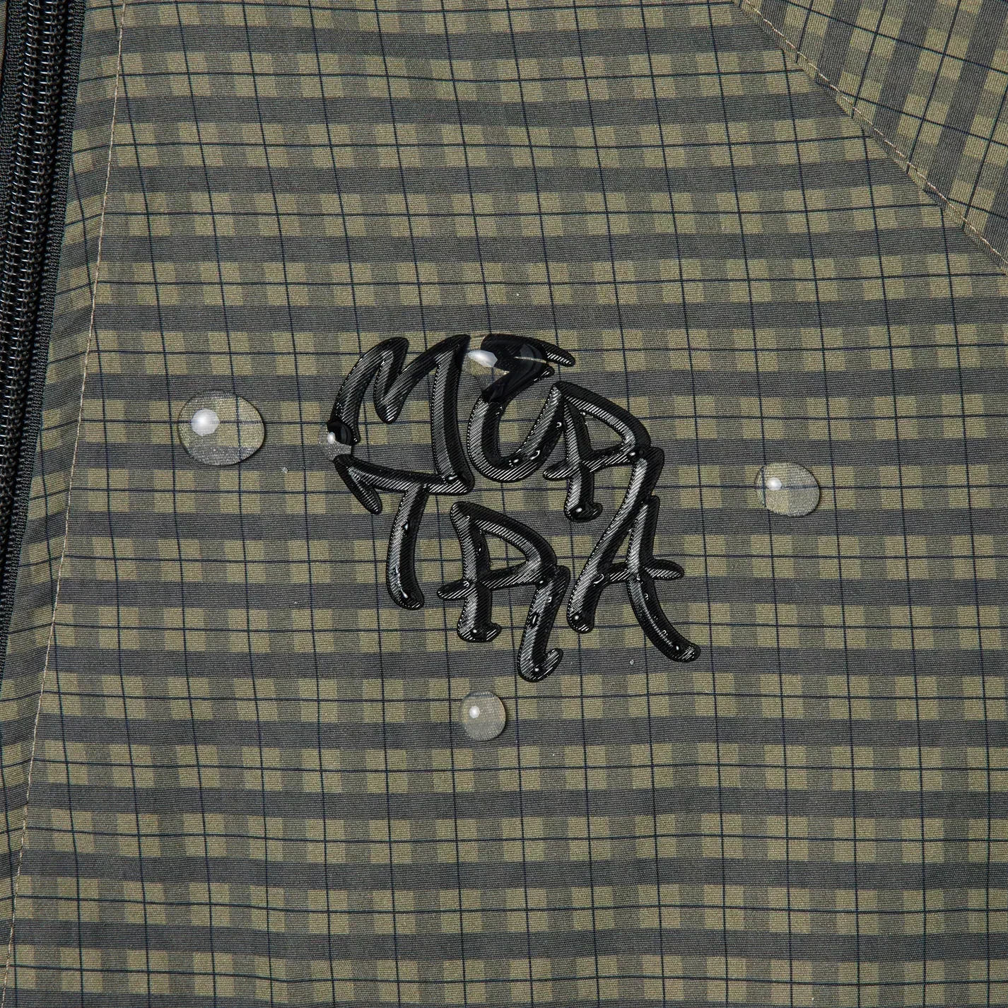 MERTRA Asymmetrical Plaid Softshell Green