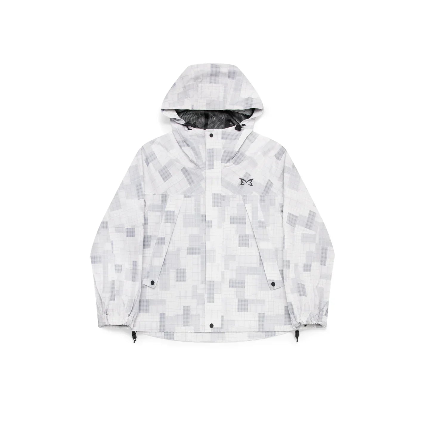 MERTRA Patchwork Plaid Jacket Grey