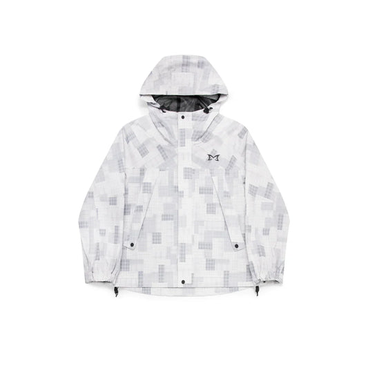 MERTRA Patchwork Plaid Jacket Grey