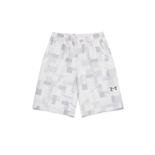 MERTRA Plaid Shorts - (GREY)