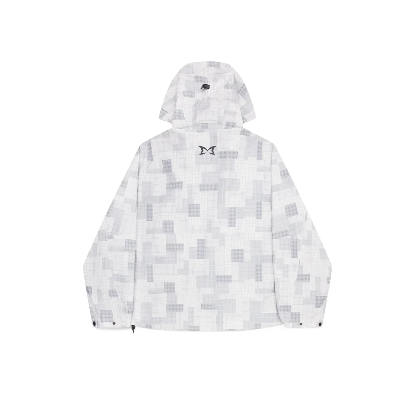 MERTRA Patchwork Plaid Jacket Grey