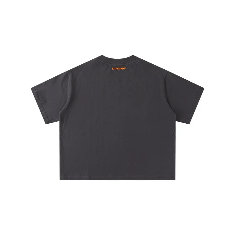 MERTRA Cracked Tee - (CHARCOAL)