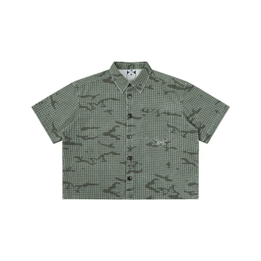 MERTRA Grid Camo Shirt Green