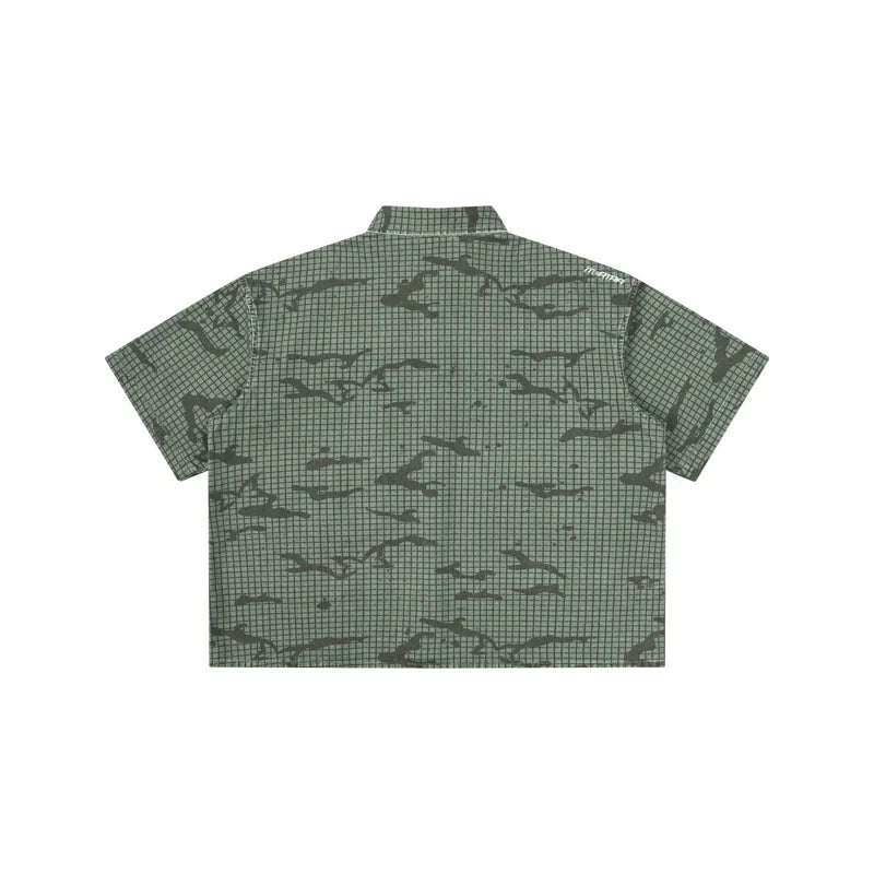 MERTRA Grid Camo Shirt Green