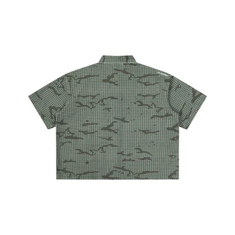 MERTRA Grid Camo Shirt - (GREEN)