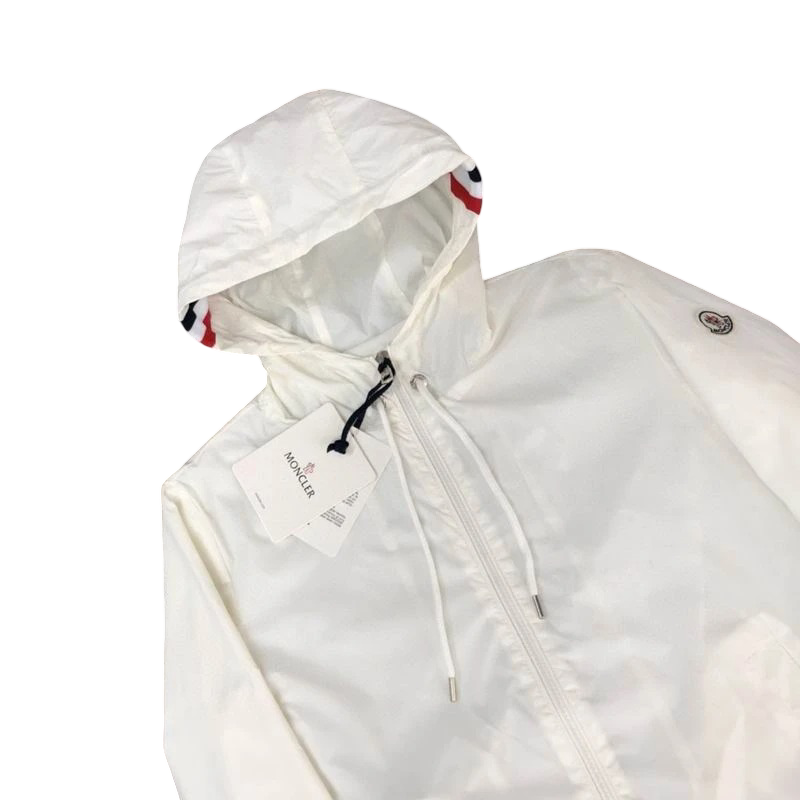 Moncler Classic Windbreaker White