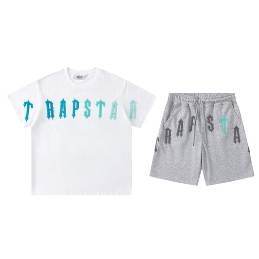 Trapstar Arch Short Set White/Blue
