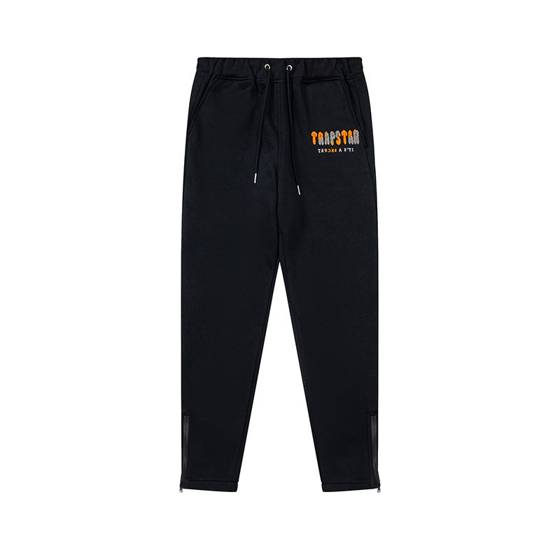 Trapstar Chenille Decoded Hoodie Tracksuit Black/Orange