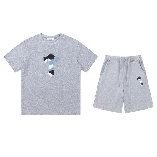 Trapstar Cameleon Short Set - (GREY/BLUE)