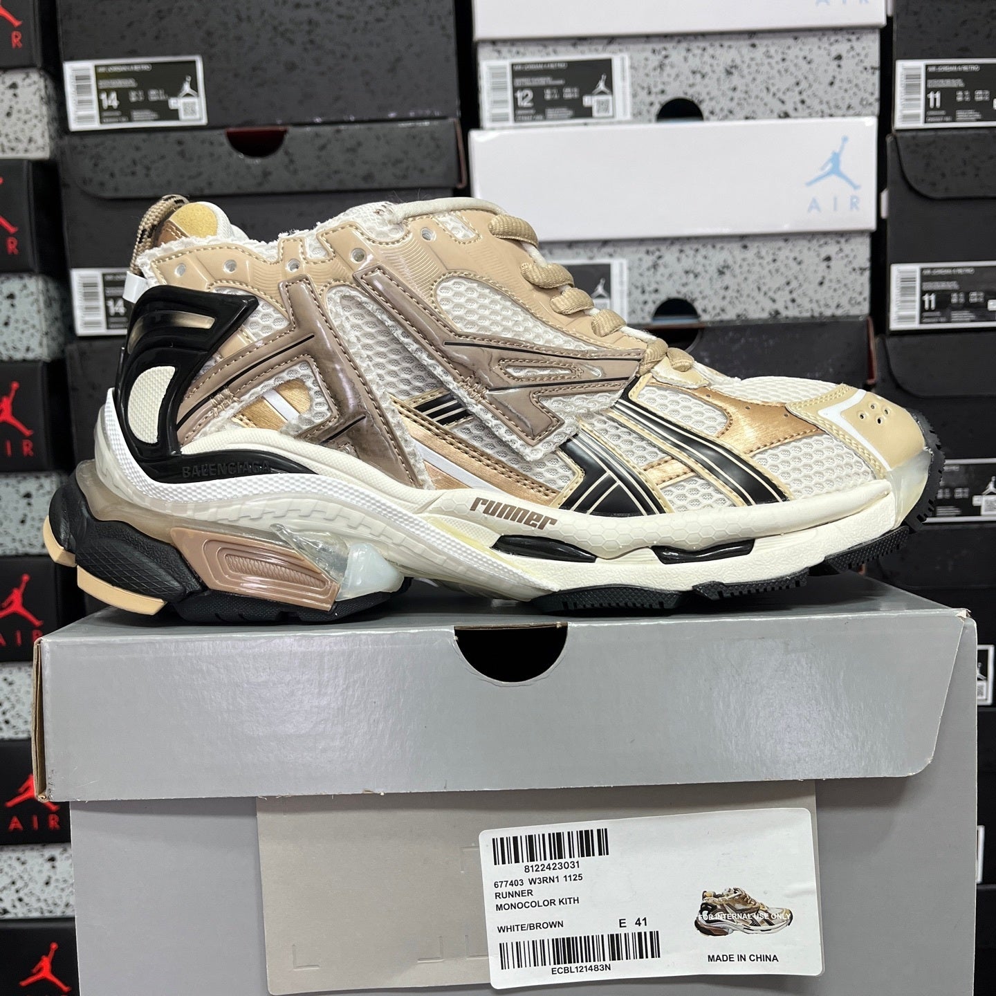 Balenciaga Runner 7.0 Bronze White Black