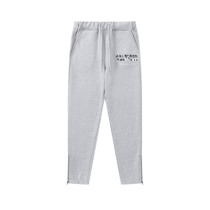 Trapstar Chenille Camo Decoded Hooded Anniversary Tracksuit Grey