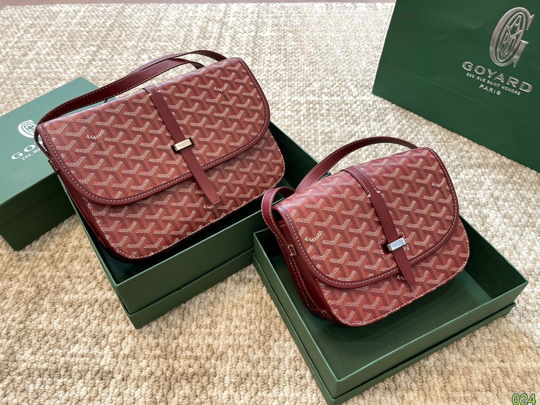 Goyard Belvedere Bag Burgundy