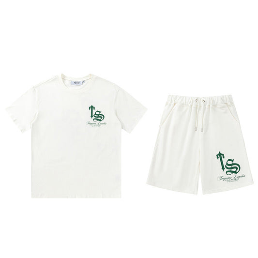 Trapstar London Short Set - (CREAM/GREEN)