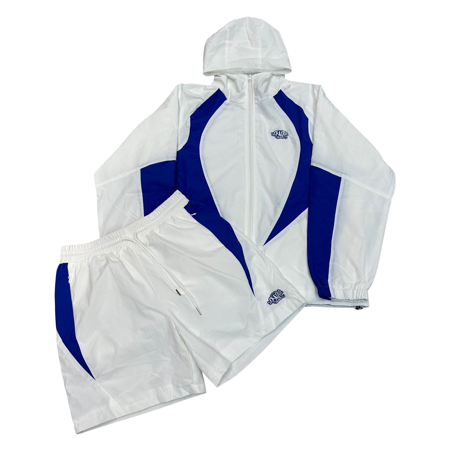 Syna World Vortex Woven Short Set White/Blue