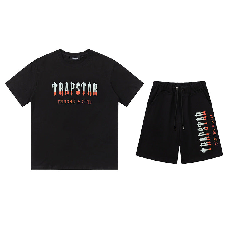 Trapstar California Short Set Black/Orange