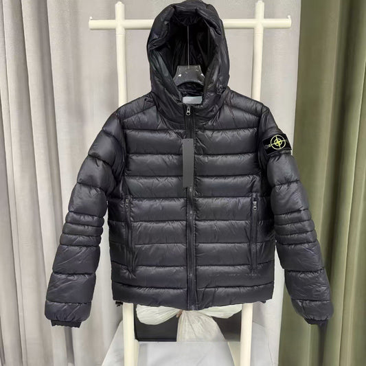 Stone Island Compass Down Jacket Black
