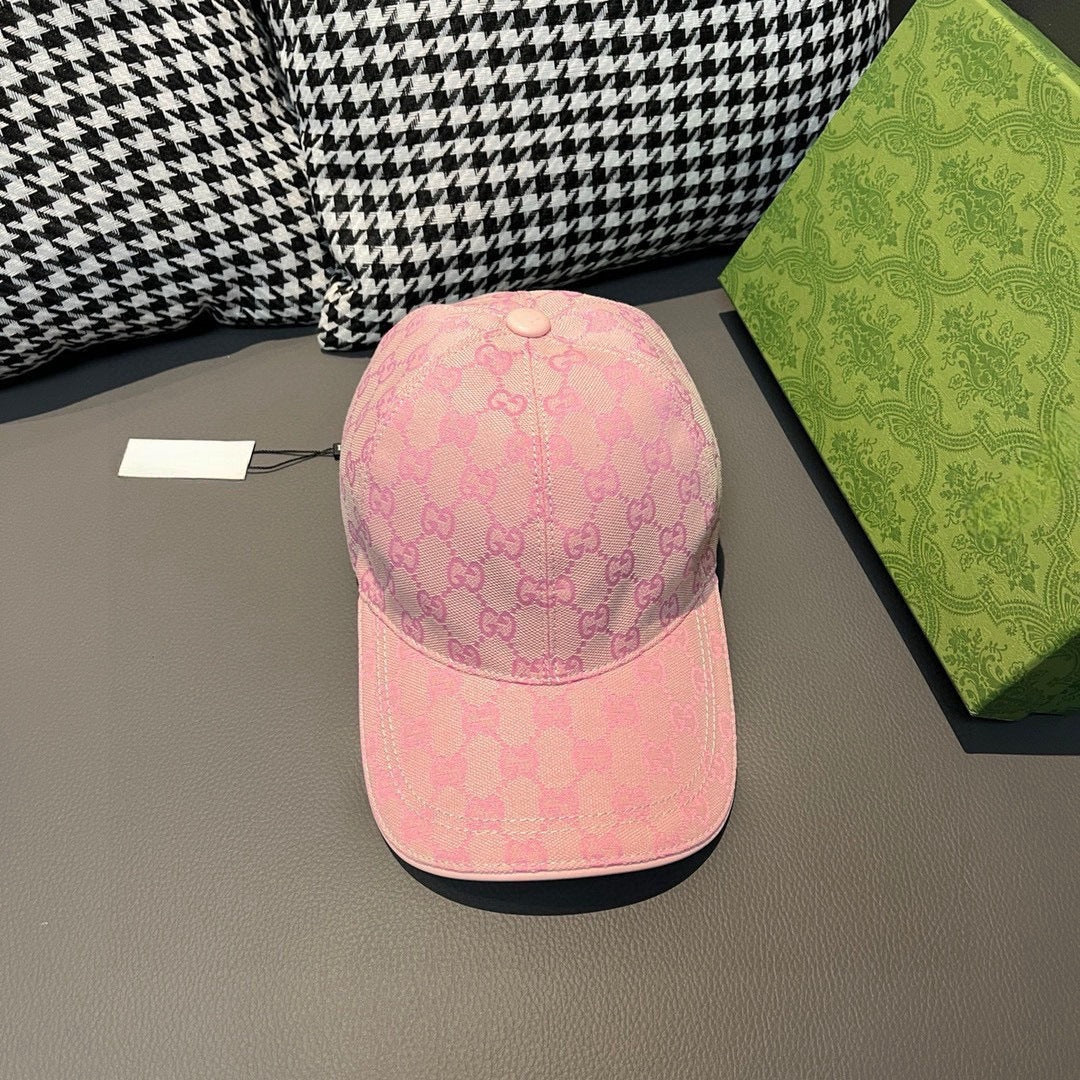 Gucci GG Ripstop Polyester Baseball Cap Pink