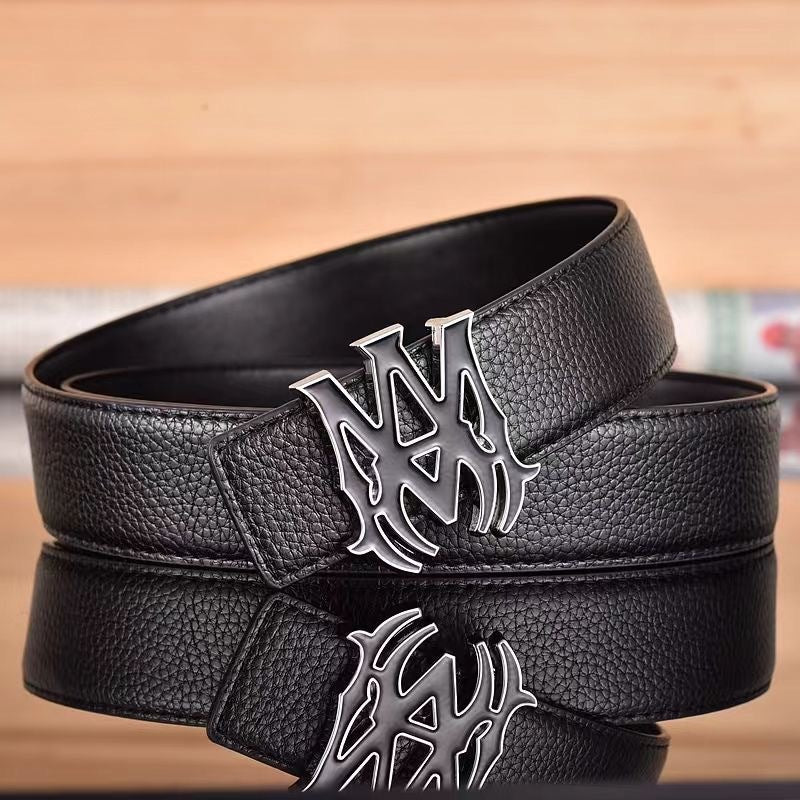 Amiri MA Belt Silver/Black