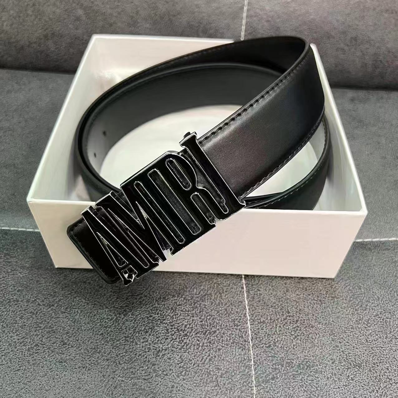 Amiri Original Belt Silver/Black