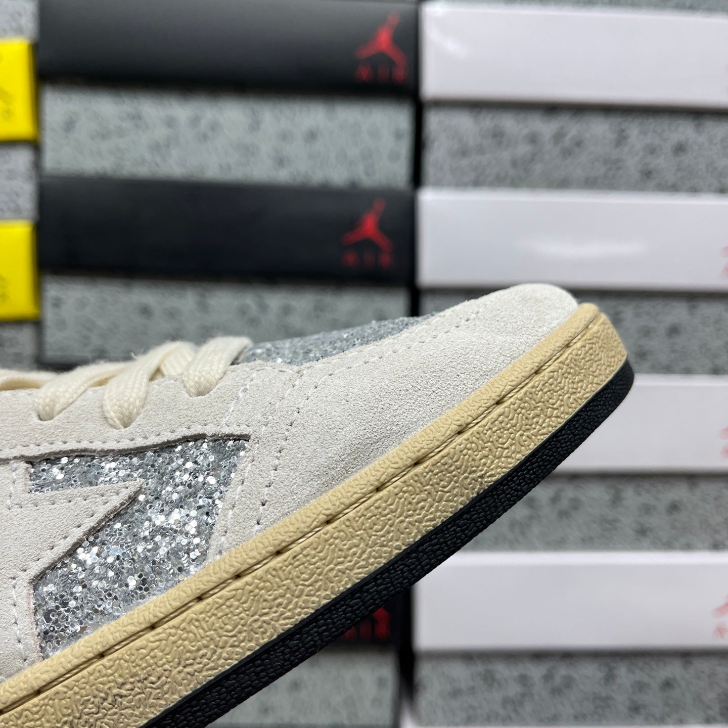Golden Goose Ball Star Silver Grey White