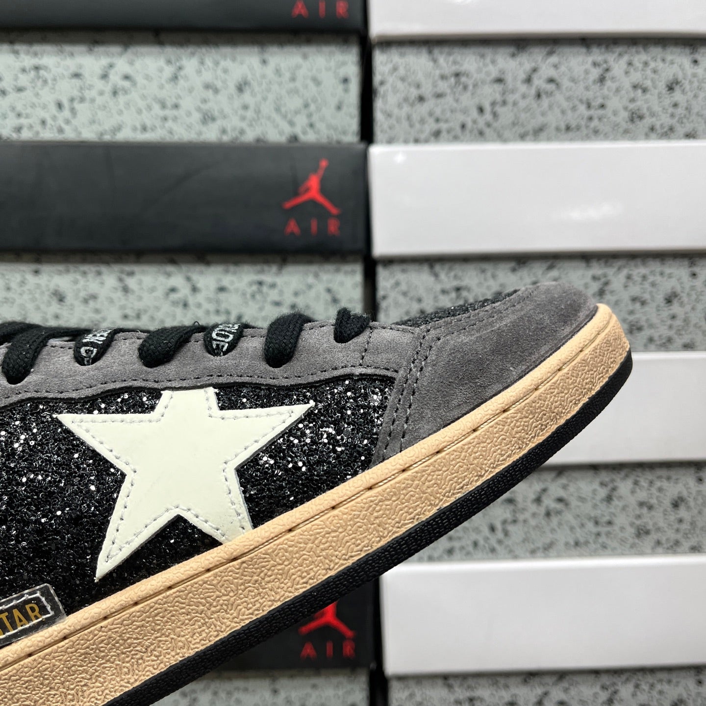 Golden Goose Ball Star Black Anthracite Grey