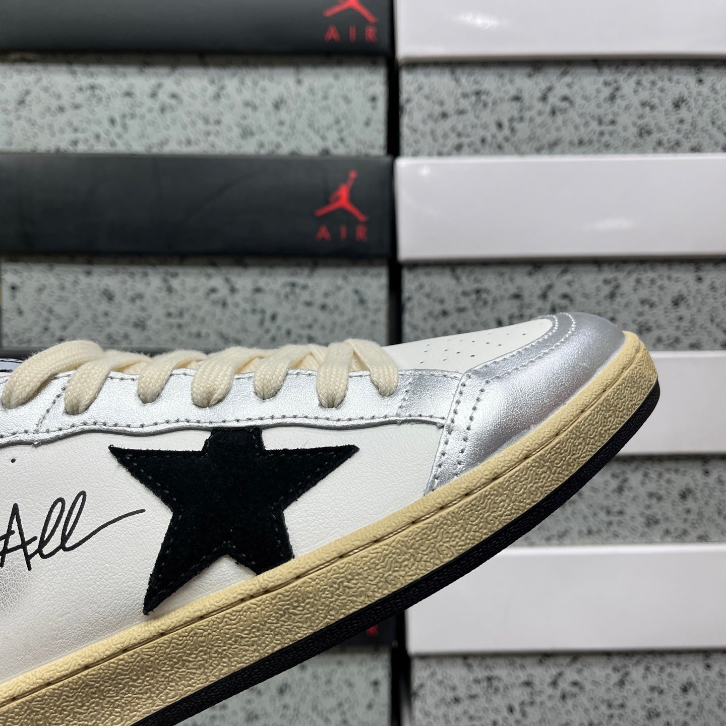 Golden Goose Ball Star Black Grey Blue
