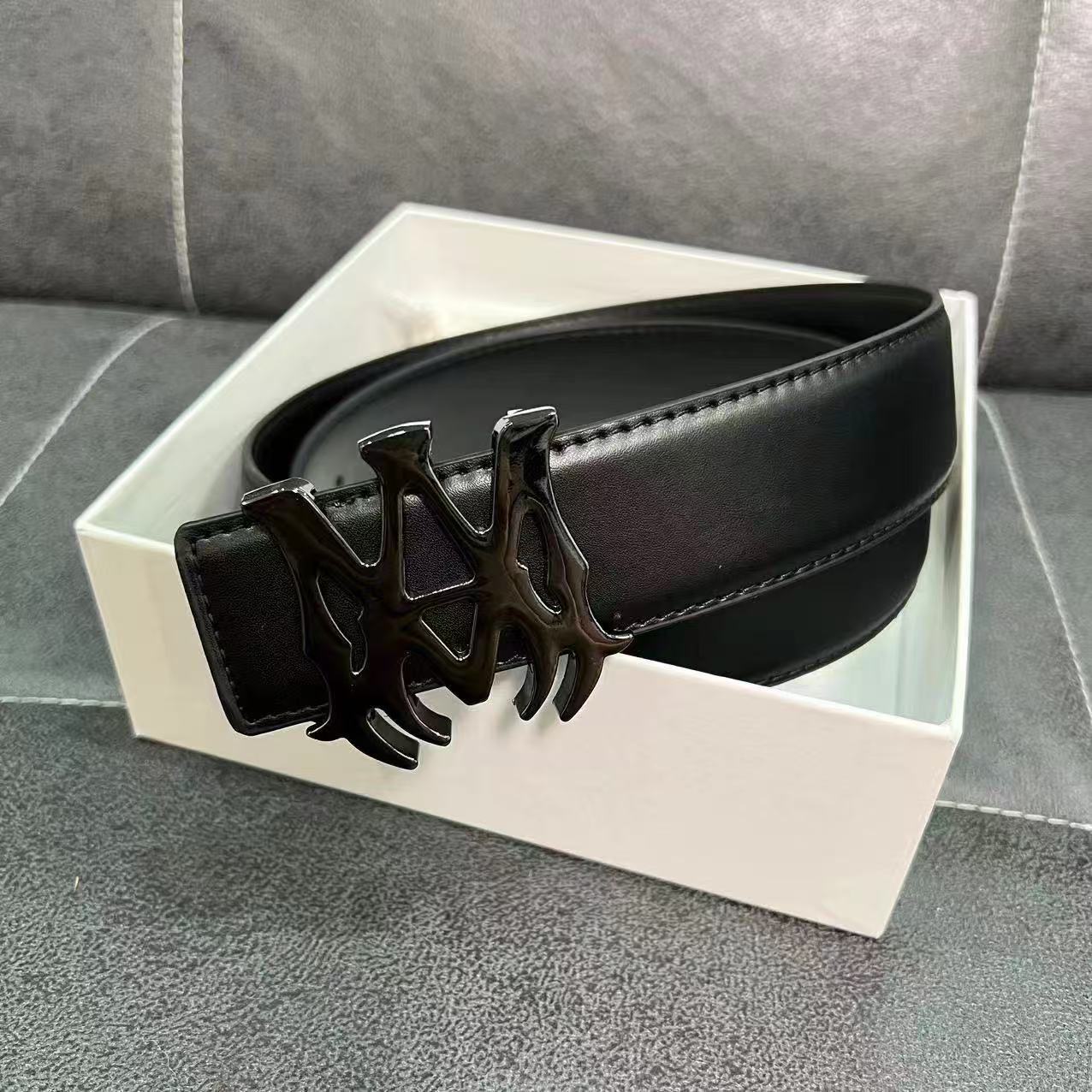 Amiri Montana Belt Triple Black