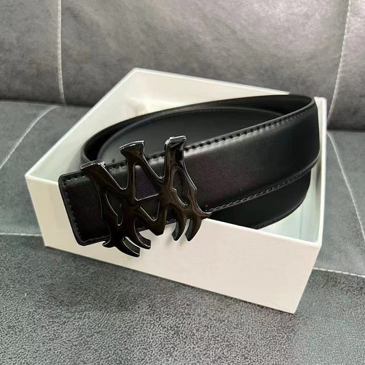 Amiri Montana Belt Triple Black