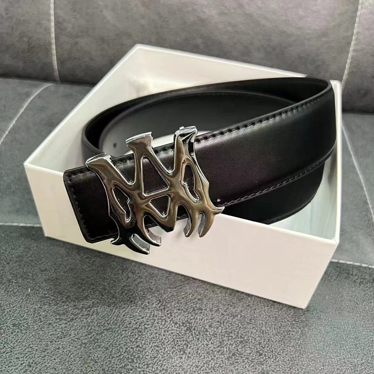 Amiri Montana Belt Silver