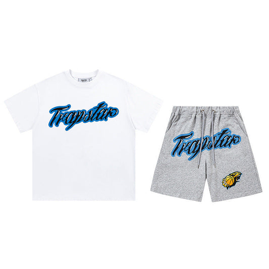 Trapstar Aqua Short Set White/Grey
