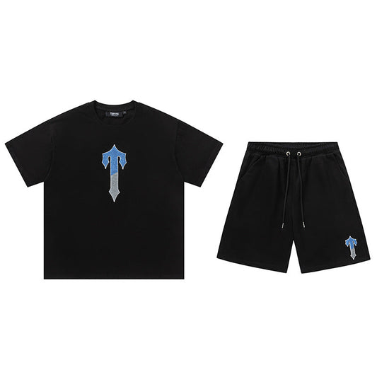Trapstar "T" Short Set Black