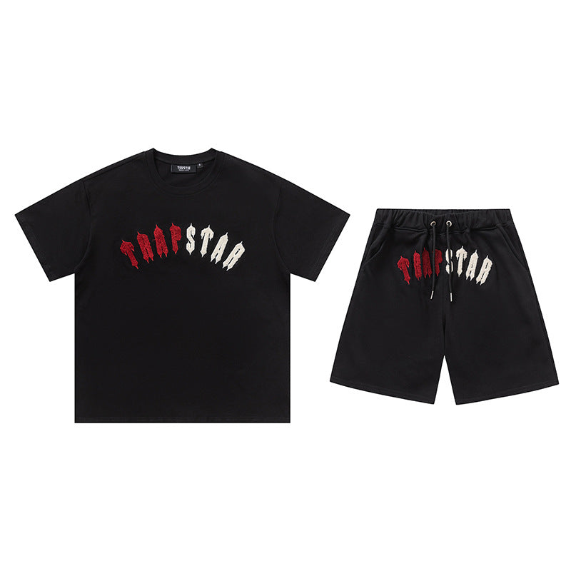 Trapstar Crimson Short Set Black