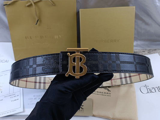 Burberry TB Belt Black/Gold