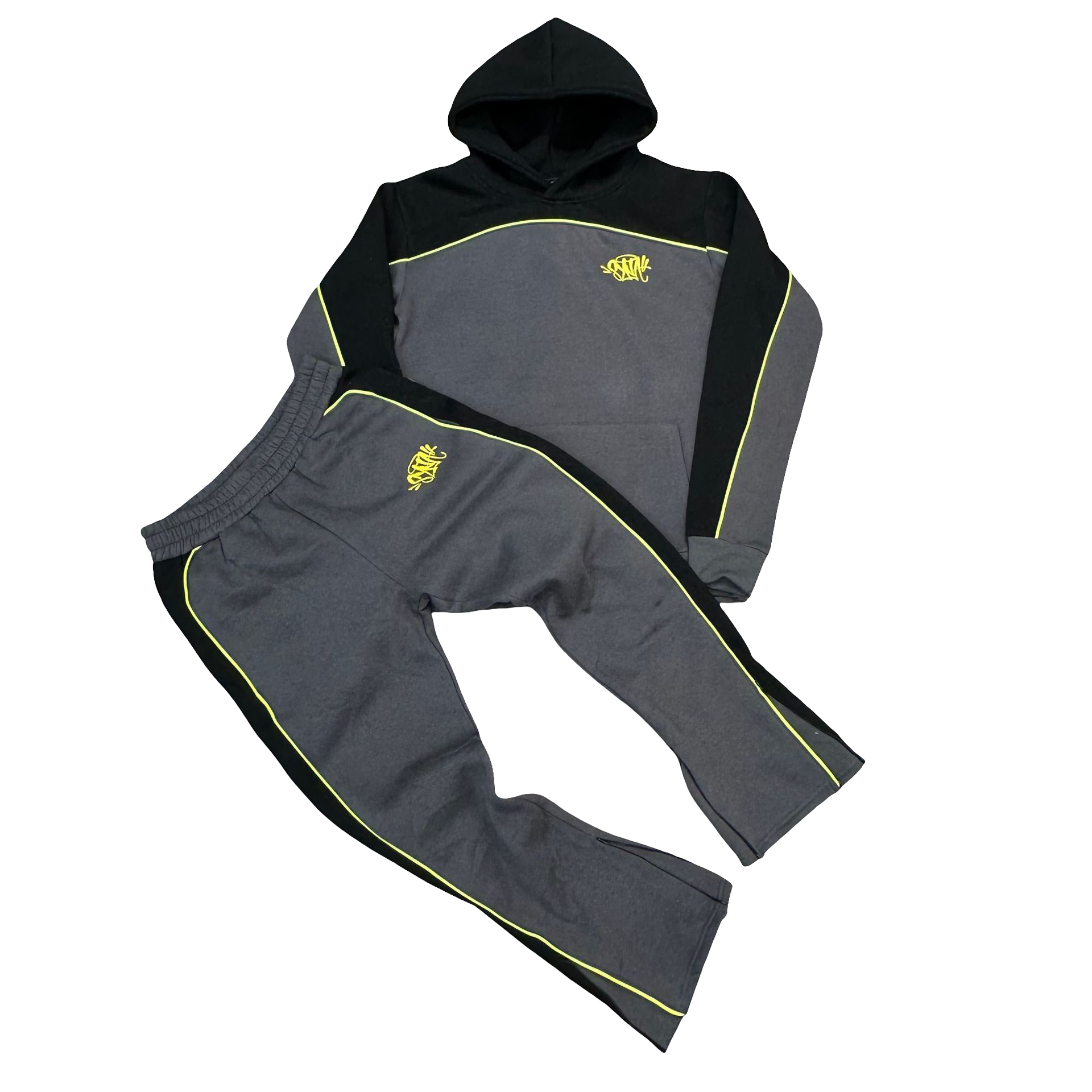 Syna World Team Pipe Tracksuit Black/Grey/Volt