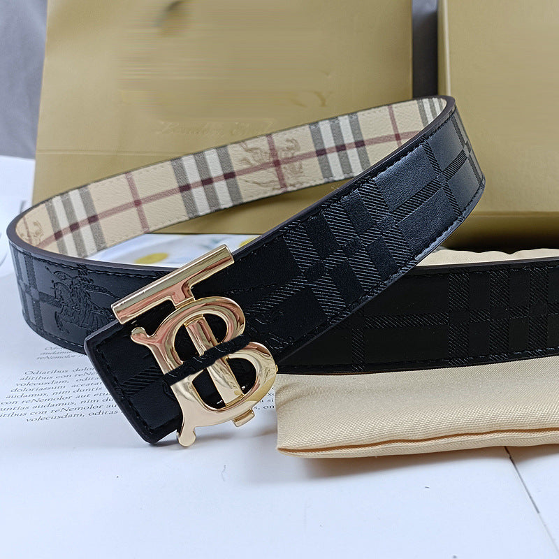 Burberry TB Belt Black/Bronze