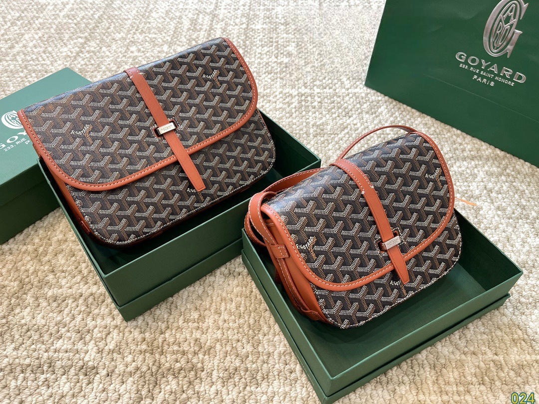 Goyard Belvedere Bag Brown Black