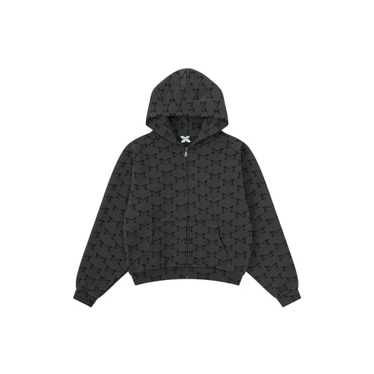 MERTRA Monogram Hoodie Dark Grey