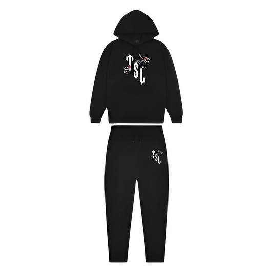 Trapstar TSL Shooters Bloodshot Hoodie Tracksuit Black