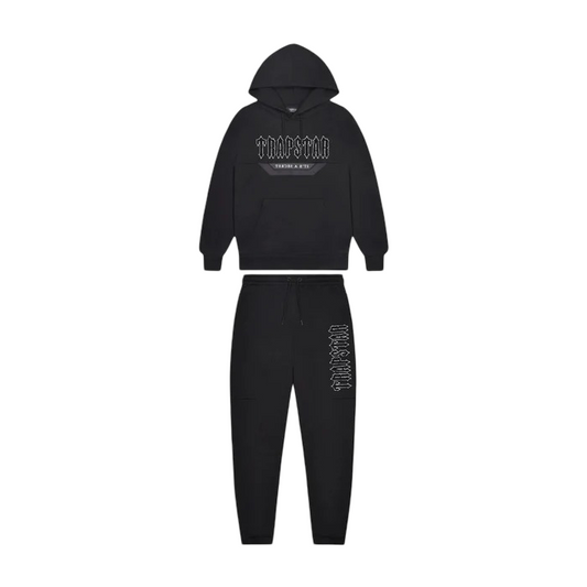 Trapstar Decoded Hooded Panel Tracksuit Black
