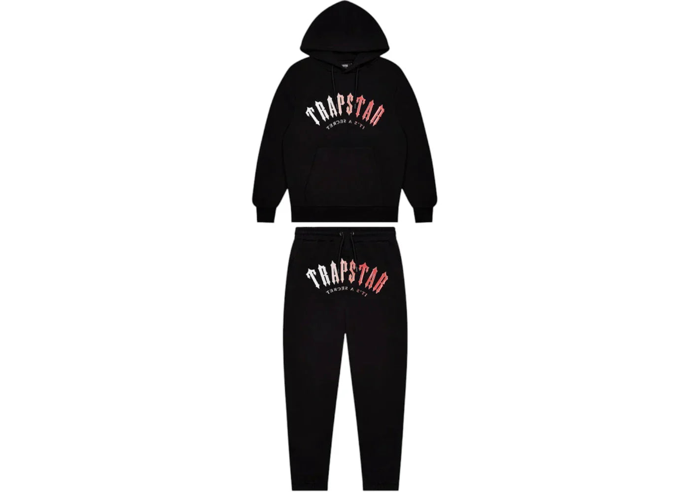 Trapstar Irongate Arch Gel Tracksuit Black/Red