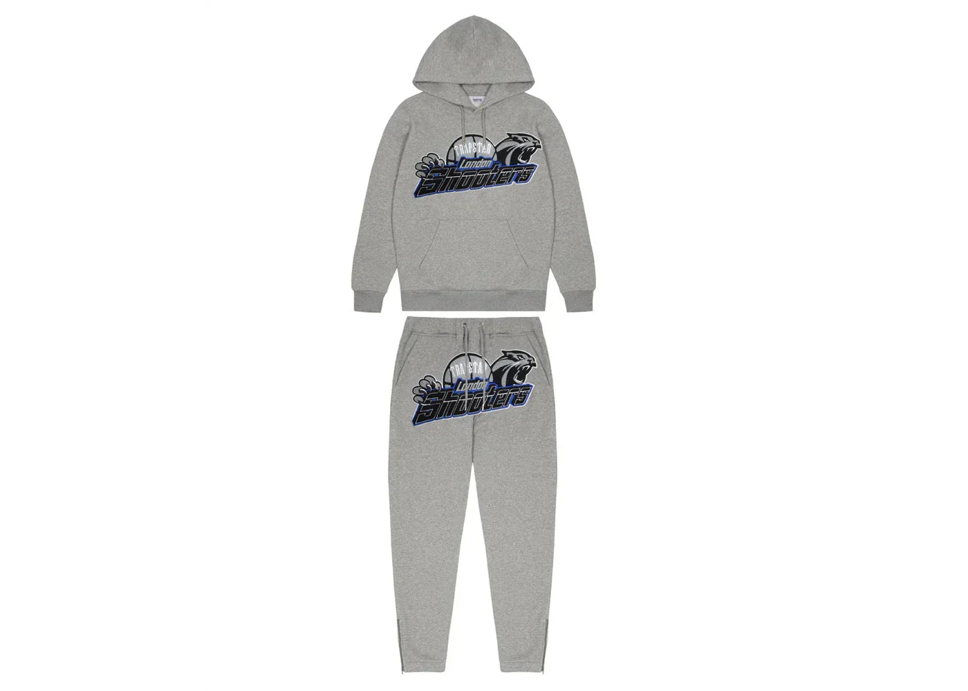 Trapstar Shooters Hoodie 2.0 Tracksuit Grey/Blue