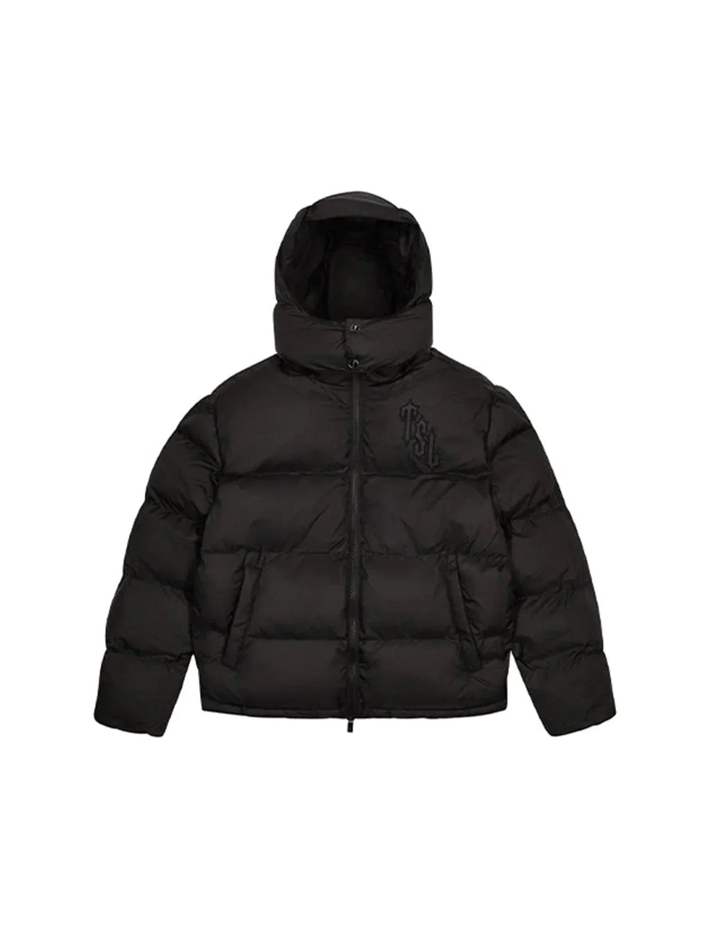 Trapstar Shooters Hooded Puffer Jacket Blackout Edition