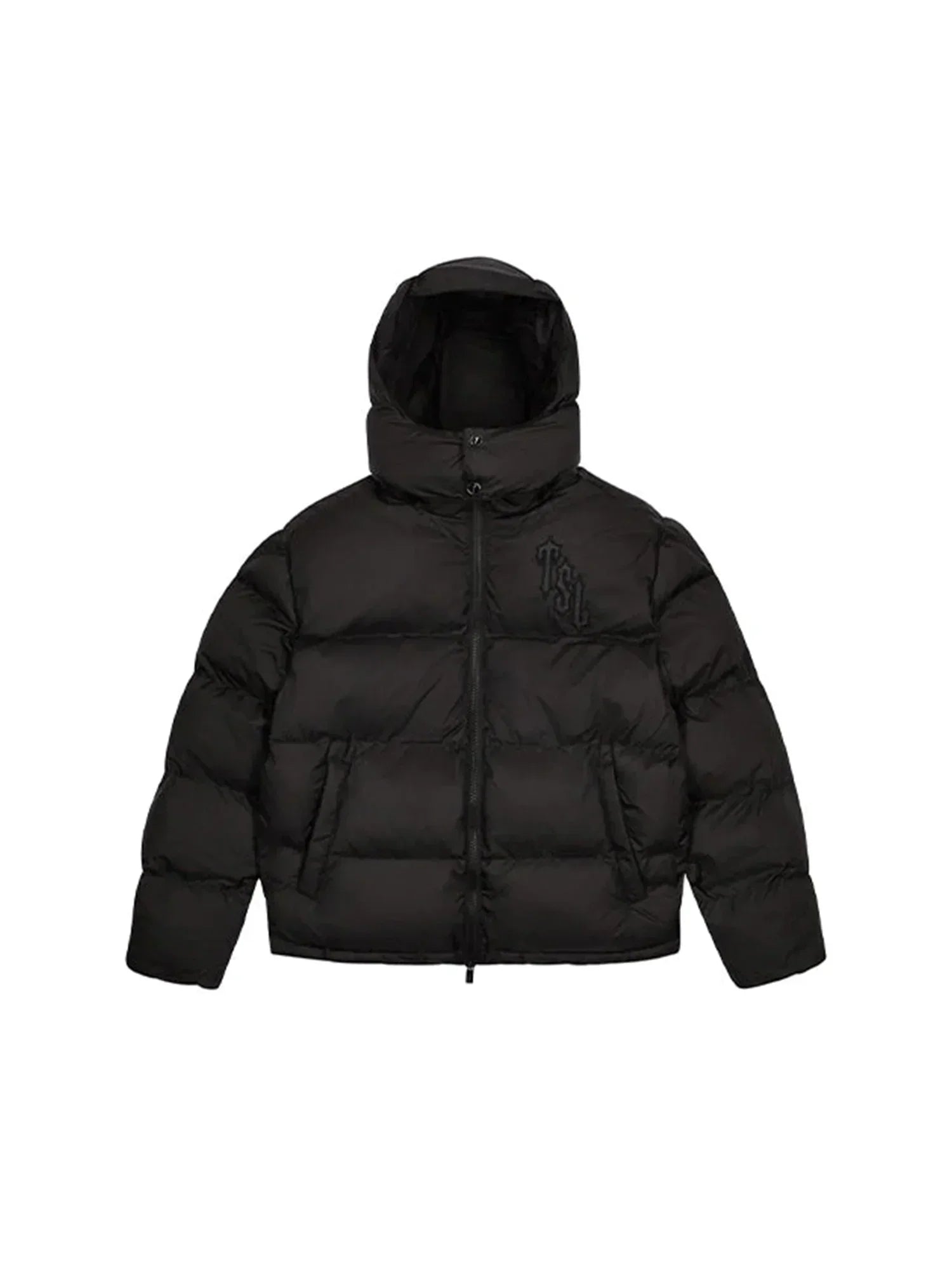 Trapstar Shooters Hooded Puffer Jacket Blackout Edition