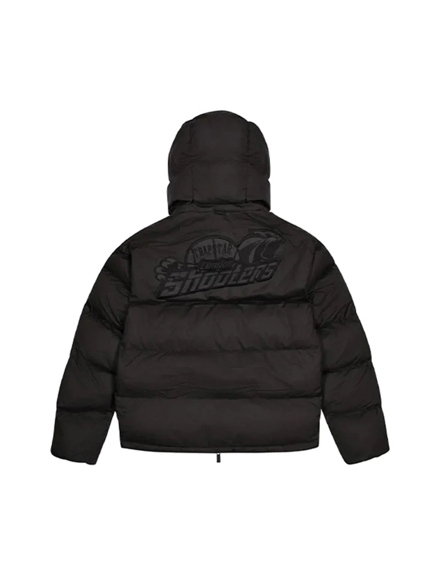 Trapstar Shooters Hooded Puffer Jacket Blackout Edition