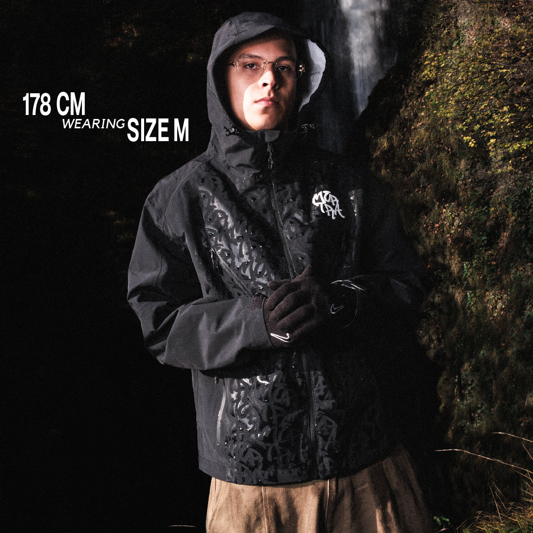 MERTRA Monogram Shell Jacket Black