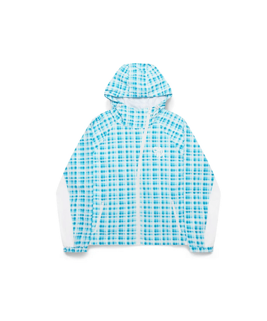 MERTRA Asymmetrical Plaid Softshell Blue