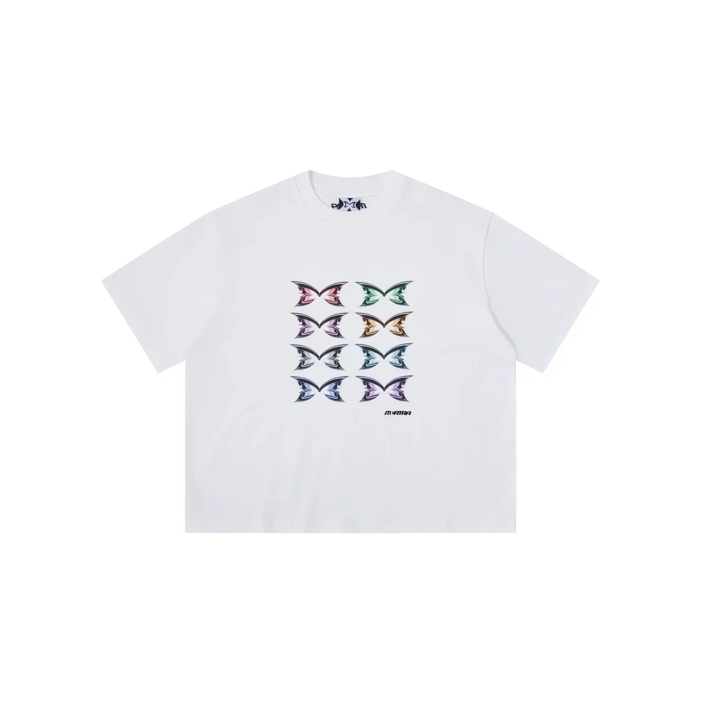 MERTRA Stacked Logo Tee - (WHITE)
