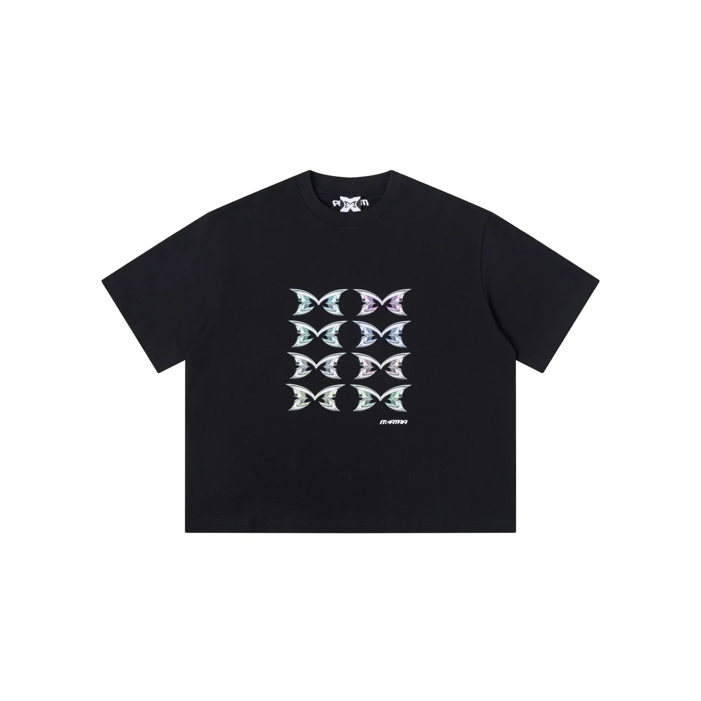 MERTRA Stacked Logo Tee - (BLACK)