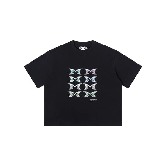 MERTRA Stacked Logo Tee Black